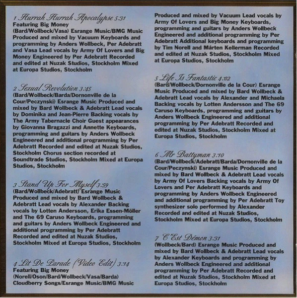 Army Of Lovers - Glory Glamour And Gold (CD, Album) - Image 5