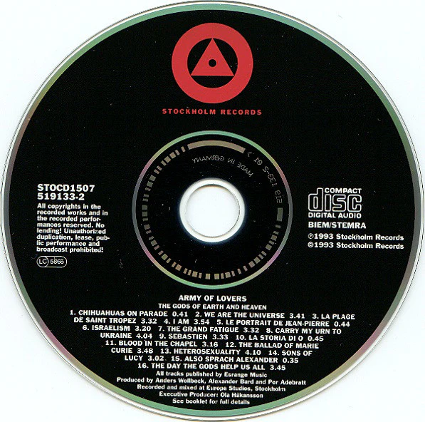 Army Of Lovers - The Gods Of Earth And Heaven (CD, Album) - Image 4