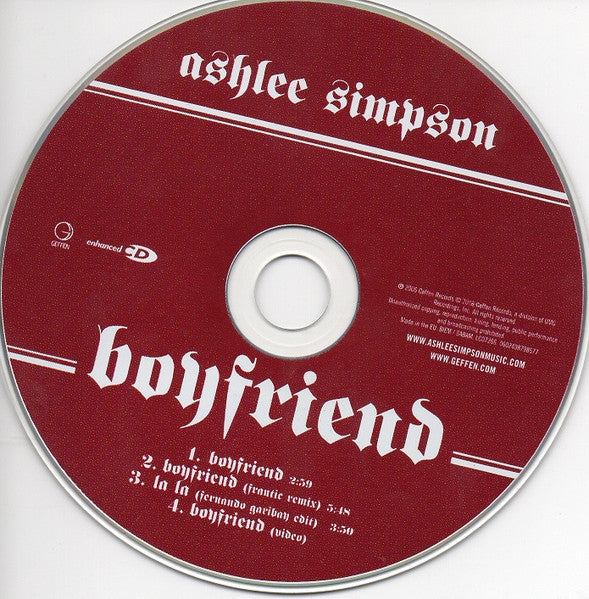 Ashlee Simpson - Boyfriend (CD, Maxi, Enh) - Image 4