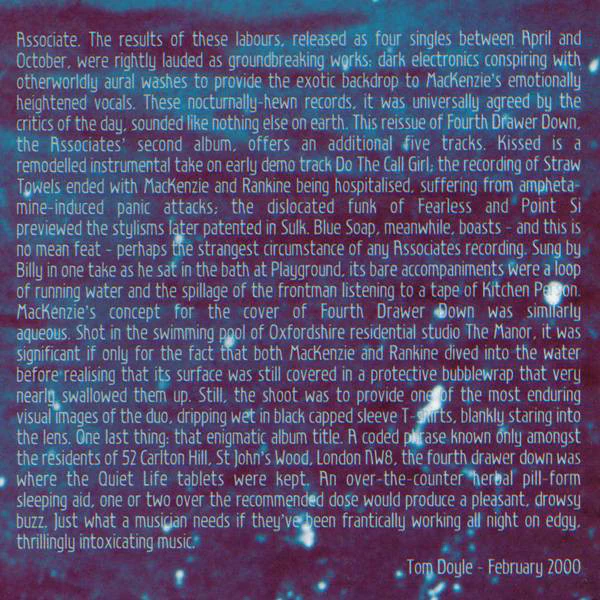 Associates* - Fourth Drawer Down (CD, Album, Comp, RE, RM, Son) - Image 5