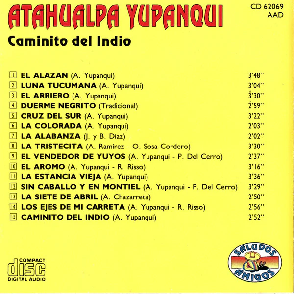 Atahualpa Yupanqui - Caminito Del Indio (CD, Comp) - Image 4