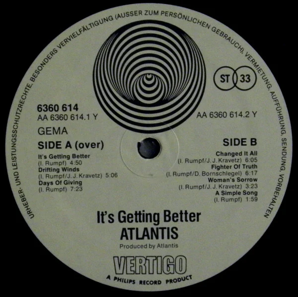 Atlantis  - It's Getting Better (LP, Album) - Image 4