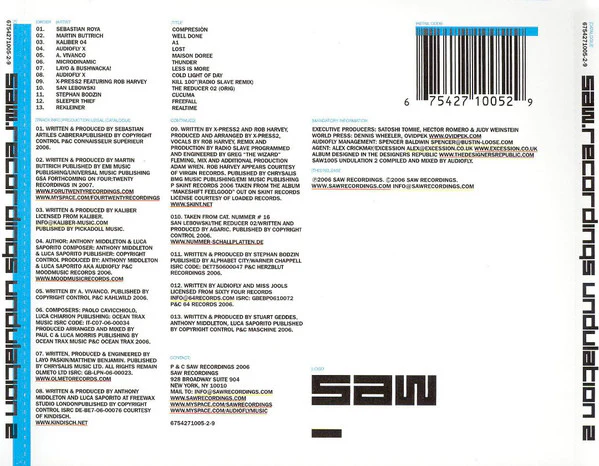 Audiofly - Undulation 2 (CD, Comp, Mixed) - Image 2