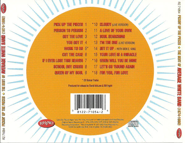 Average White Band - Pickin' Up The Pieces: The Best Of Average White Band (CD, Comp, RM) - Image 2