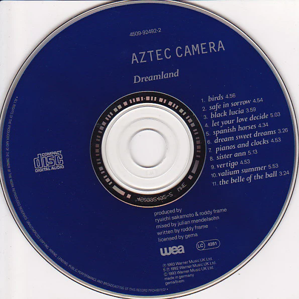 Aztec Camera - Dreamland (CD, Album) - Image 4