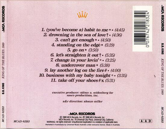 B.B. King - King Of The Blues 1989 (CD, Album, RE) - Image 4