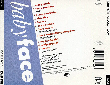 Babyface - A Closer Look (CD, Album) - Image 2