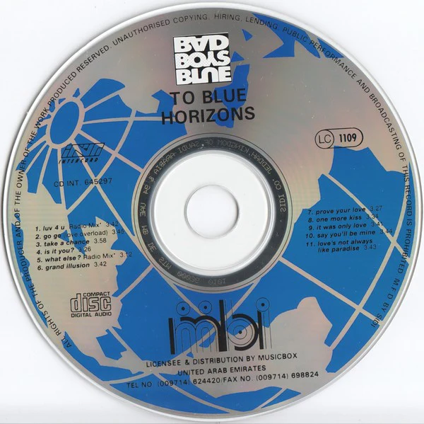 Bad Boys Blue - To Blue Horizons (CD, Album) - Image 3