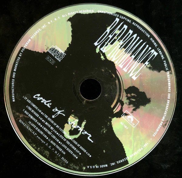 Bad Romance - Code Of Honor (CD, Album) - Image 3