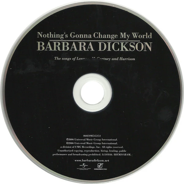 Barbara Dickson - Nothing's Gonna Change My World: The Songs Of Lennon, McCartney And Harrison (CD, Album) - Image 3