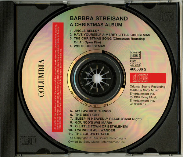 Barbra Streisand - A Christmas Album (CD, Album) - Image 4