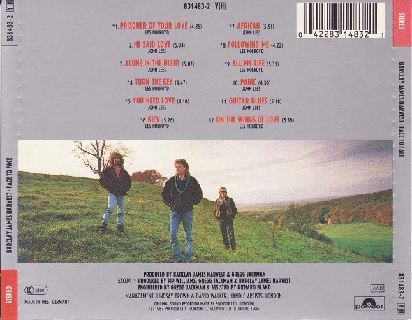 Barclay James Harvest - Face To Face (CD, Album) - Image 2