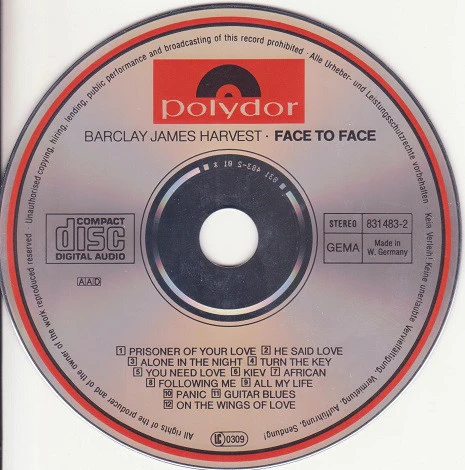 Barclay James Harvest - Face To Face (CD, Album) - Image 4