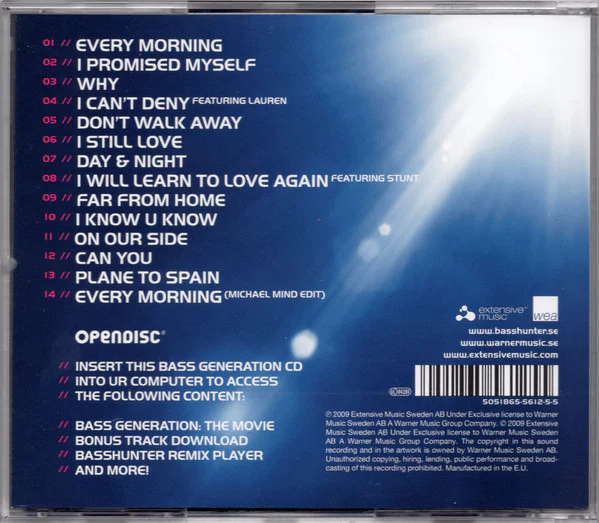 Basshunter - Bass Generation (CD, Album, Enh) - Image 2