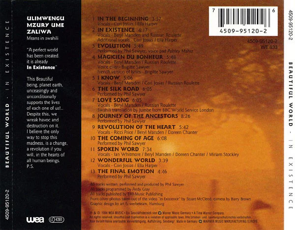 Beautiful World - In Existence (CD, Album) - Image 2