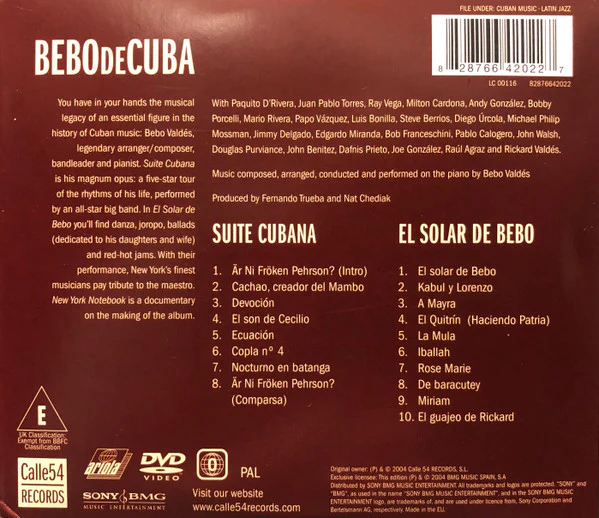 Bebo De Cuba* - Bebo De Cuba (2xCD, Album + DVD-V) - Image 2