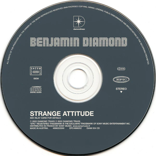 Benjamin Diamond - Strange Attitude (CD, Album + CD, Comp, Enh + Ltd) - Image 4