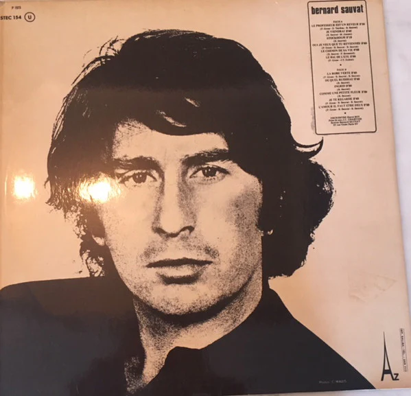 Bernard Sauvat - Le Professeur Est Un Rêveur (LP, Album) - Image 2