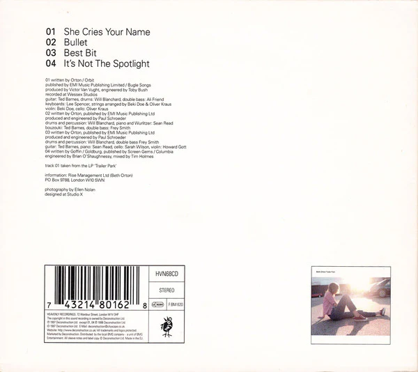 Beth Orton - She Cries Your Name (CD, Single, Dig) - Image 2