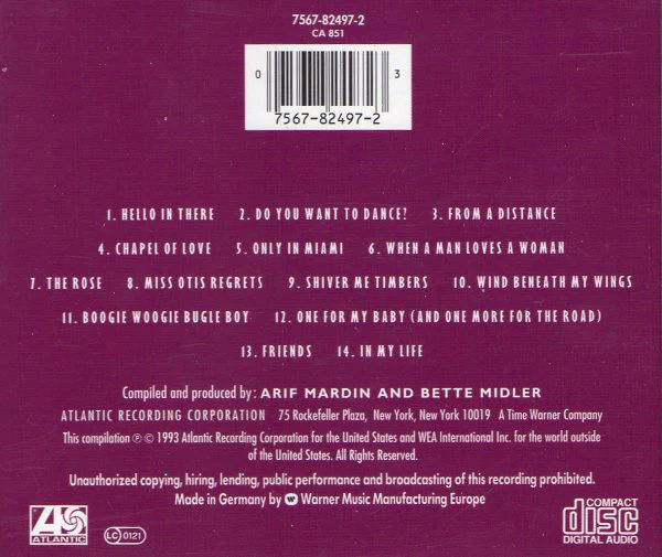 Bette Midler - Experience The Divine (Greatest Hits) (CD, Comp) - Image 2
