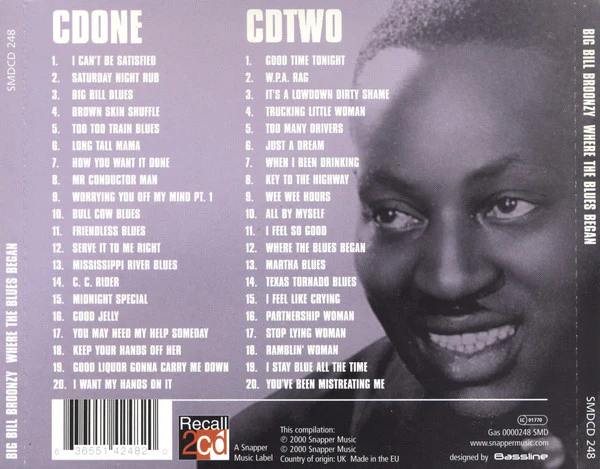 Big Bill Broonzy - Where The Blues Began (2xCD, Comp) - Image 2