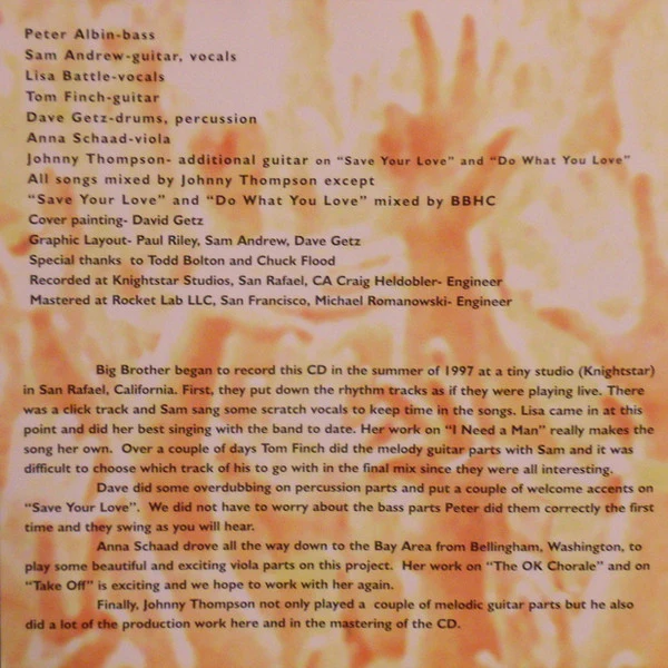 Big Brother & The Holding Company - Do What You Love (CD, Album) - Image 3