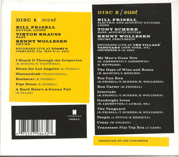 Bill Frisell - East / West (2xCD, Album) - Image 2