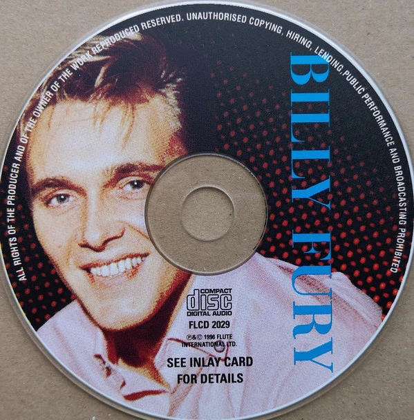 Billy Fury - Billy Fury - Picture Disc (CD, Album, Comp) - Image 3
