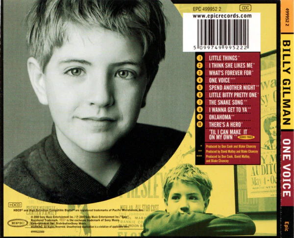 Billy Gilman - One Voice (HDCD, Album) - Image 2