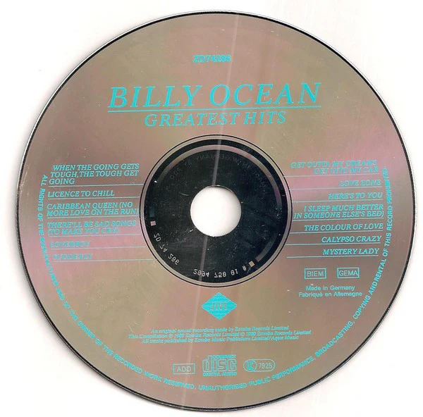 Billy Ocean - Greatest Hits (CD, Comp) - Image 3