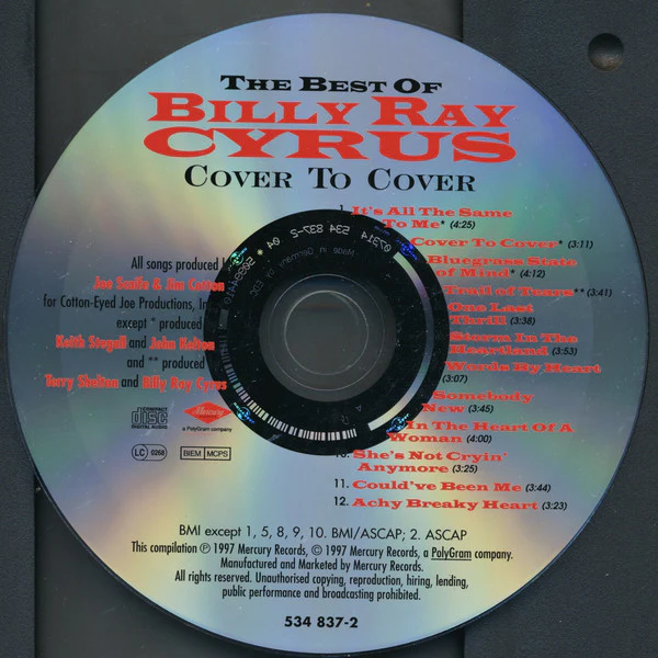 Billy Ray Cyrus - The Best Of Billy Ray Cyrus - Cover To Cover (CD, Comp, RM) - Image 3