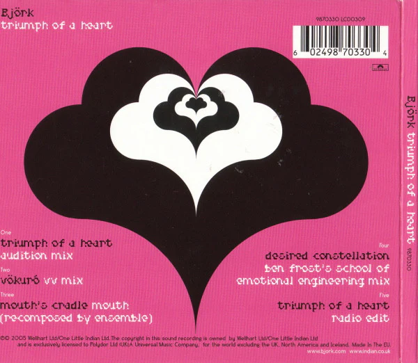 Björk - Triumph Of A Heart (CD, Single, Dig) - Image 2
