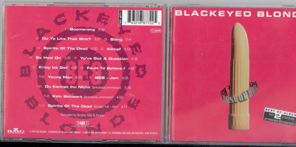 Blackeyed Blonde - Best of BEB (CD, Comp) - Image 2