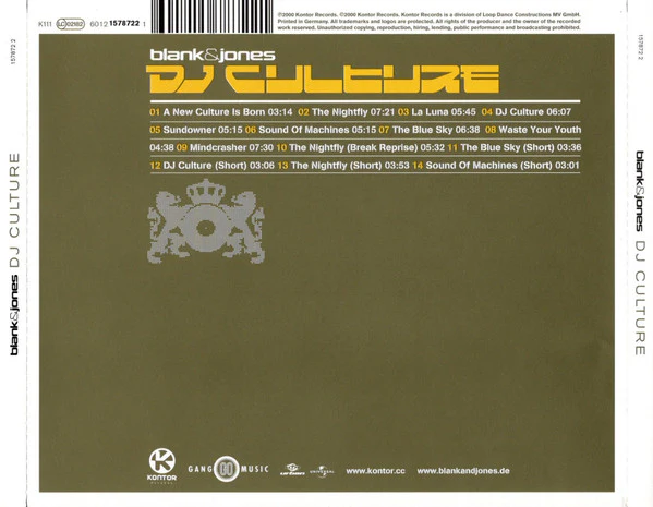 Blank & Jones - DJ Culture (CD, Album, P/Mixed) - Image 2