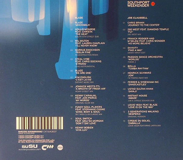 Blaze / Joe Claussell - Southport Weekender Volume2 (2xCD, Mixed) - Image 2