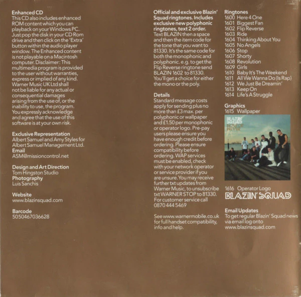 Blazin' Squad - Now Or Never (CD, Album, Copy Prot., Enh) - Image 3