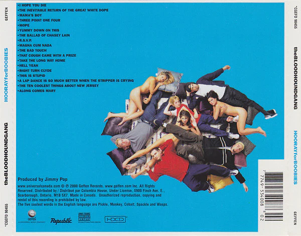 Bloodhound Gang - Hooray For Boobies (HDCD, Album, Club) - Image 2