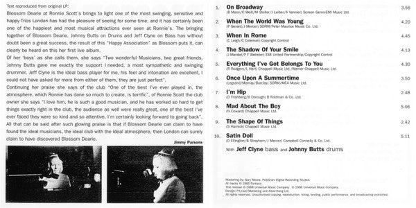Blossom Dearie - Blossom Time At Ronnie Scott's (CD, Album, RE) - Image 4