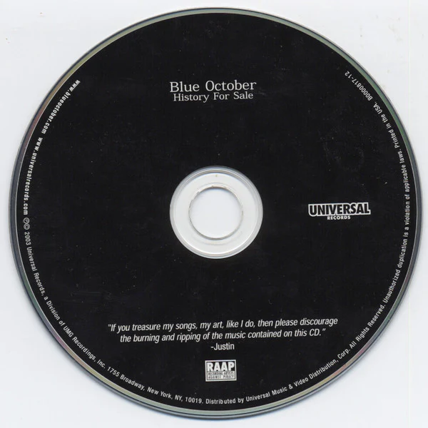 Blue October  - History For Sale (CD, Album) - Image 4