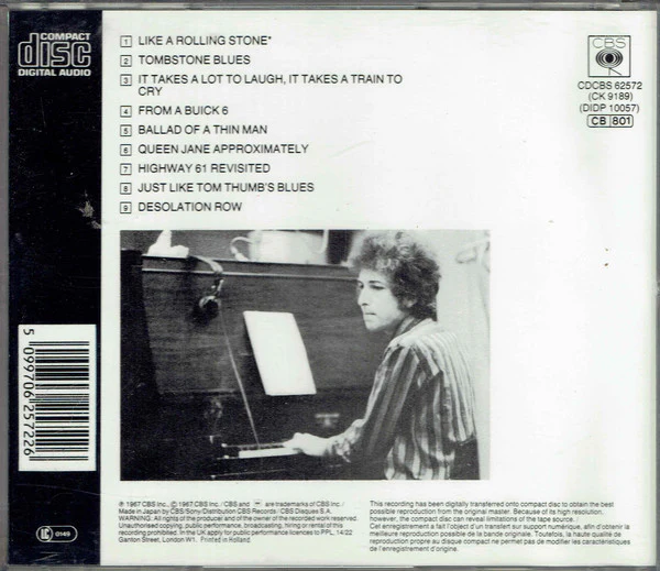 Bob Dylan - Highway 61 Revisited (CD, Album, RE) - Image 2
