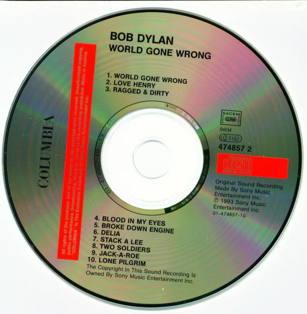 Bob Dylan - World Gone Wrong (CD, Album) - Image 3
