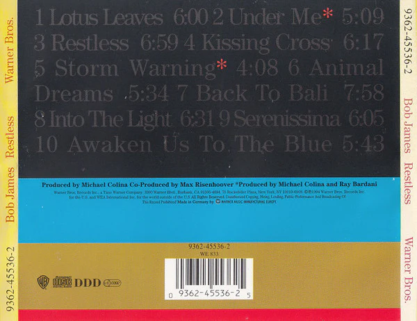 Bob James - Restless (CD, Album) - Image 2