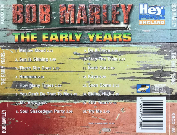 Bob Marley - The Early Years (CD, Comp) - Image 2