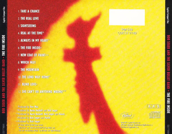 Bob Seger And The Silver Bullet Band - The Fire Inside (CD, Album) - Image 3
