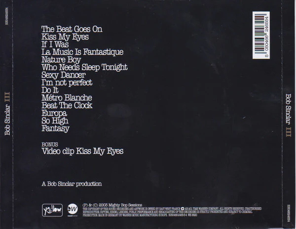 Bob Sinclar - III (CD, Album, Enh, Ltd) - Image 2