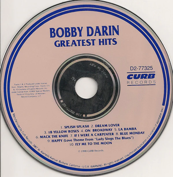 Bobby Darin - Greatest Hits (CD, Comp) - Image 3