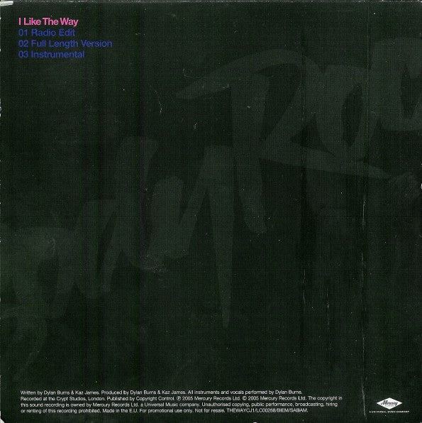 Bodyrockers - I Like The Way (CD, Single, Promo) - Image 2