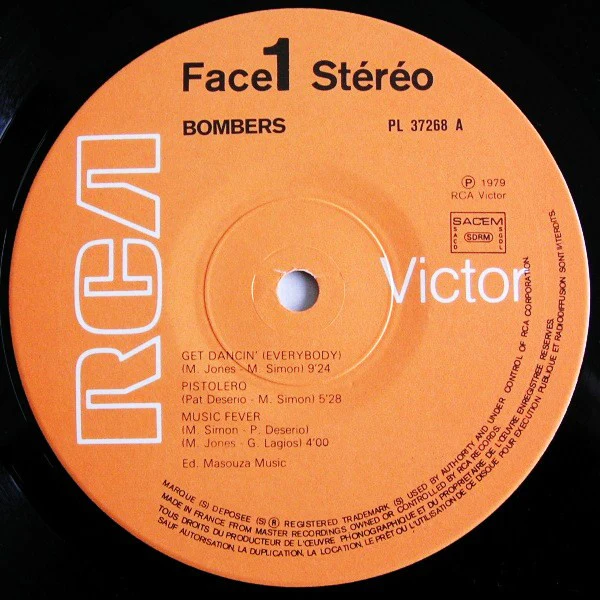 Bombers - (Everybody) Get Dancin' (LP, Album) - Image 3