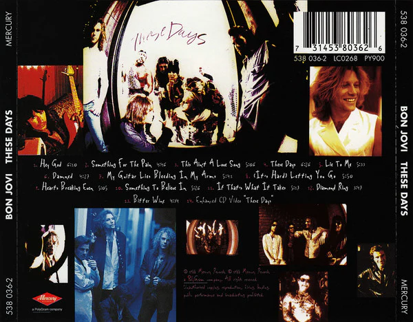 Bon Jovi - These Days (CD, Album, Enh, RE, RM, RP) - Image 2