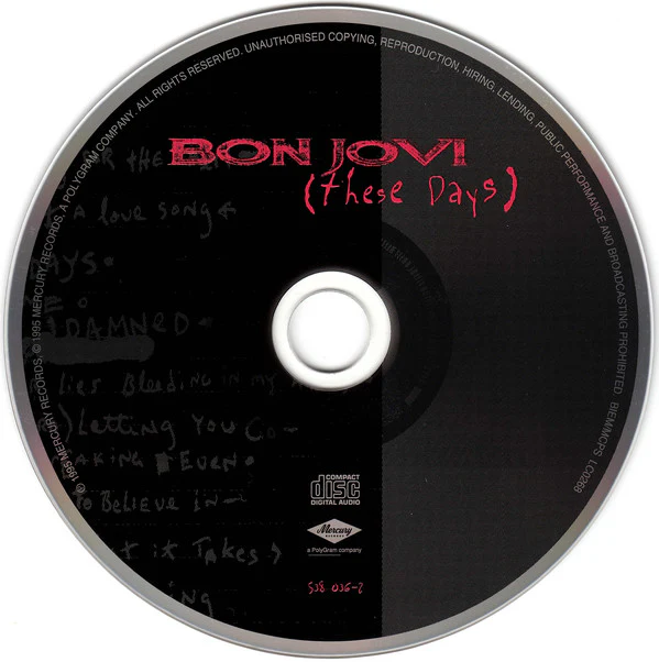 Bon Jovi - These Days (CD, Album, Enh, RE, RM, RP) - Image 4